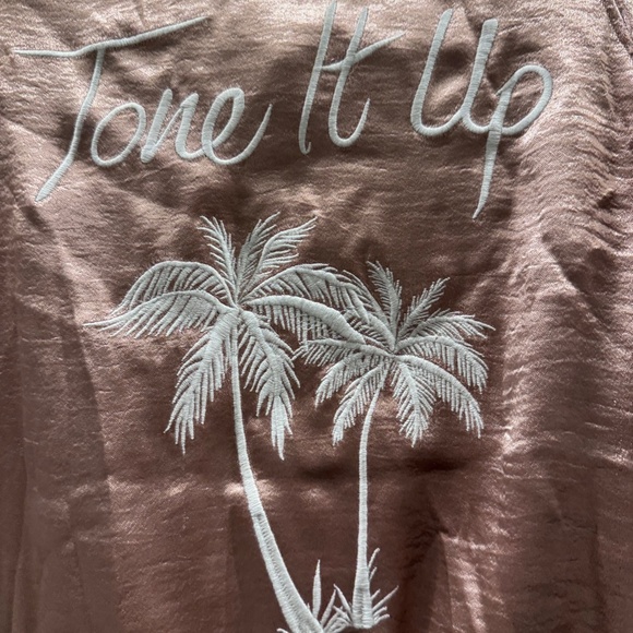 Tone it Up Pink Bomber Jacket size Small - Picture 4 of 8